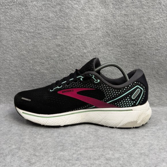 Brooks Shoes Womens Size 8.5 Ghost 14 Black Athletic Running Sneaker 1203561B013 - Picture 7 of 10